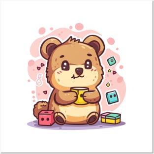 Kawaii Quokka building lego block Posters and Art